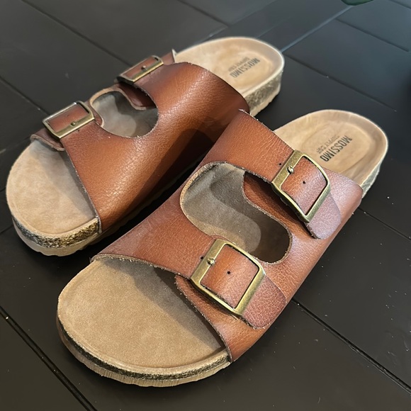 Birkenstock Look Mossimo brand beautiful new brown sandals - Picture 5 of 9